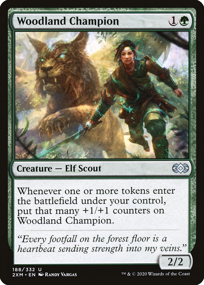 Woodland Champion, Double masters Card Art