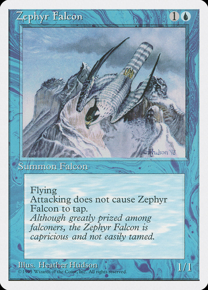 Zephyr Falcon, Fourth edition Card Art