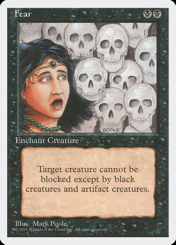 Fear, Fourth edition Card Art