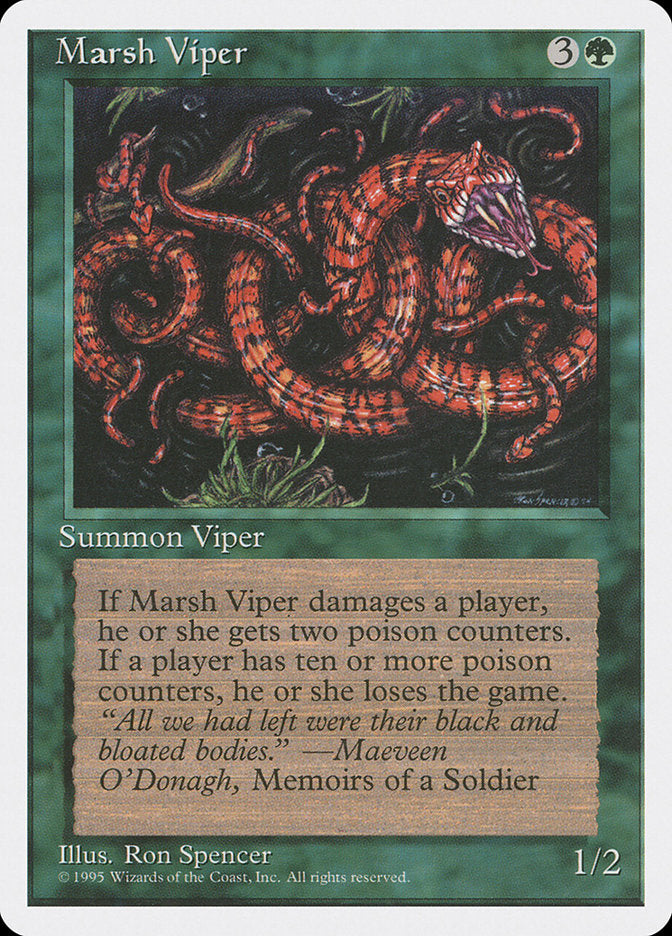Marsh Viper, Fourth edition Card Art