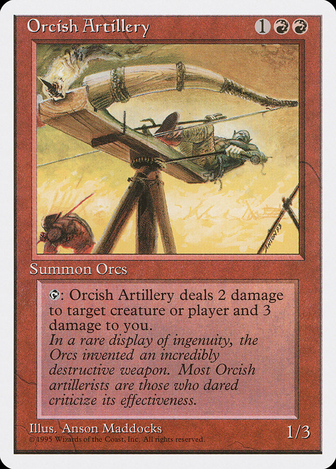 Orcish Artillery, Fourth edition Card Art