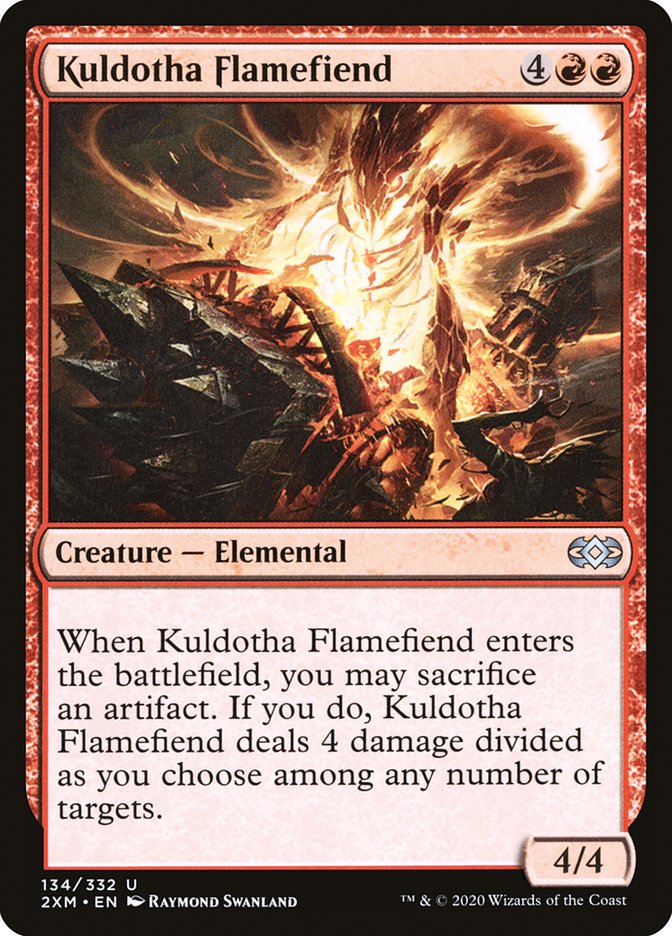 Kuldotha Flamefiend, Double masters Card Art