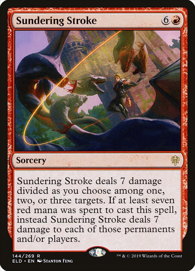 Sundering Stroke, Throne of eldraine Card Art