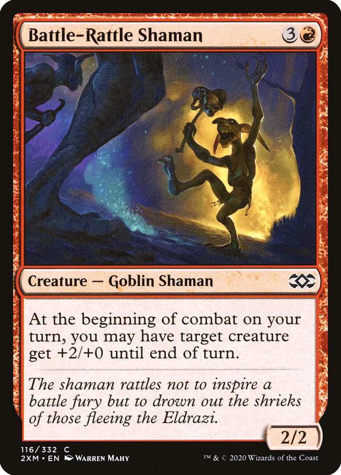 Battle-Rattle Shaman, Double masters Card Art