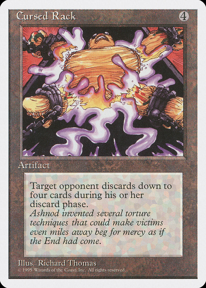 Cursed Rack, Fourth edition Card Art