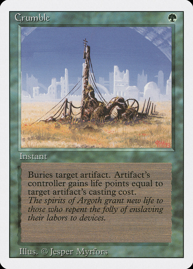 Crumble, Revised edition Card Art