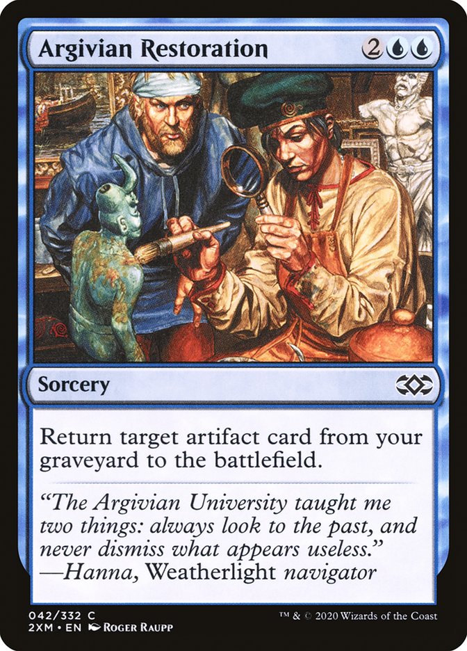 Argivian Restoration, Double masters Card Art