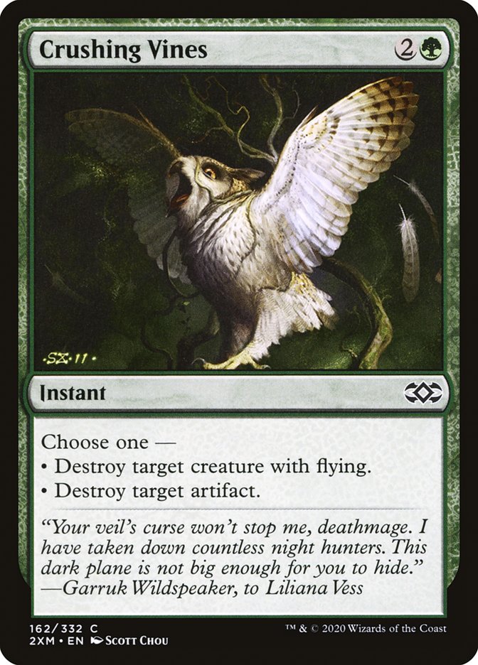 Crushing Vines, Double masters Card Art