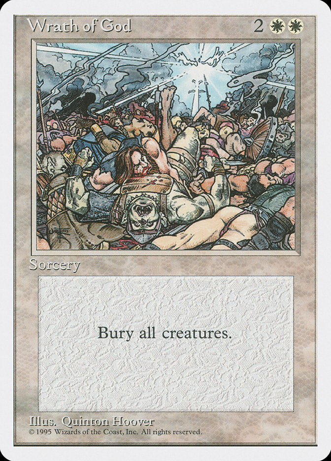 Wrath of God, Fourth edition Card Art
