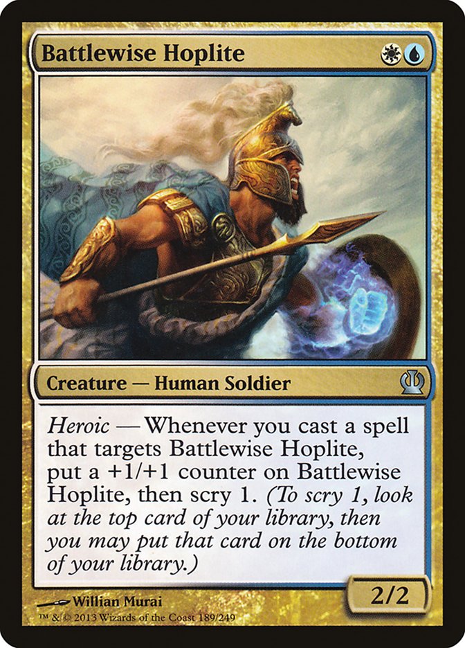 Battlewise Hoplite, Theros Card Art