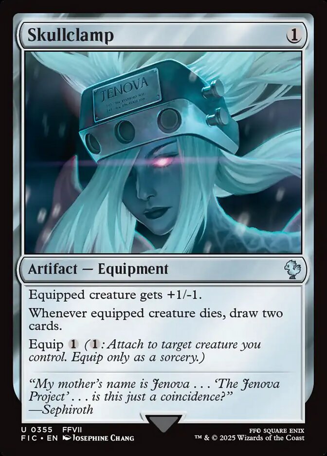 Skullclamp, Final fantasy commander Card Art