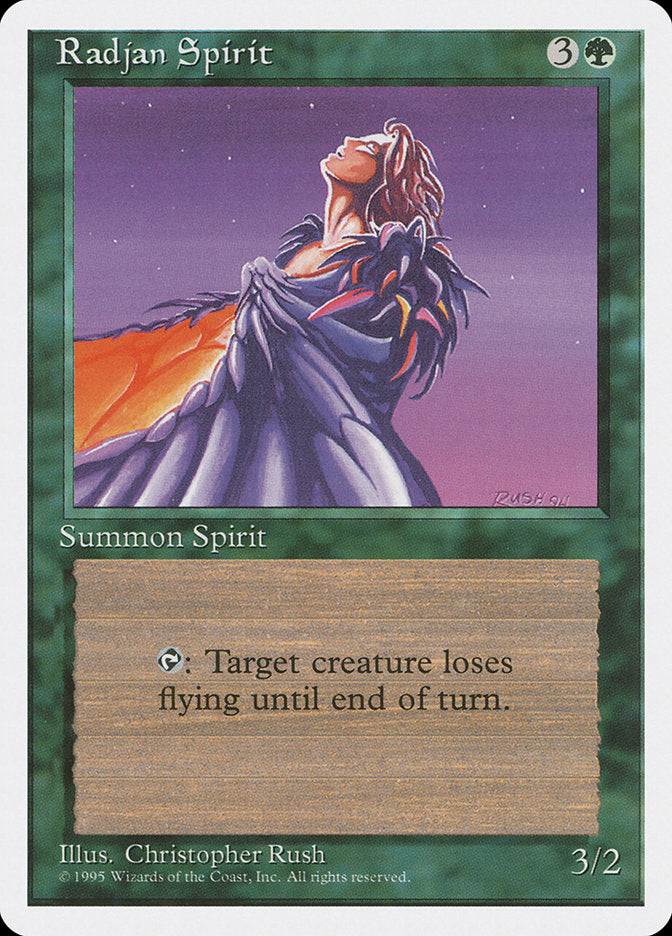 Radjan Spirit, Fourth edition Card Art
