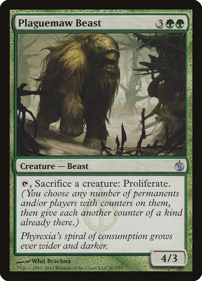 Plaguemaw Beast, Mirrodin besieged Card Art