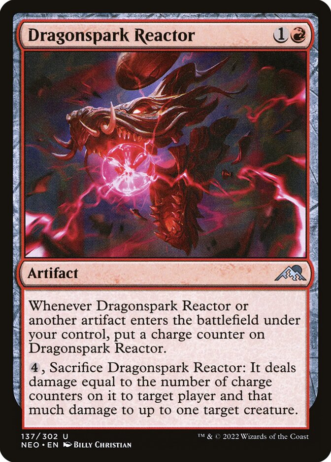 Dragonspark Reactor, Kamigawa: neon dynasty Card Art
