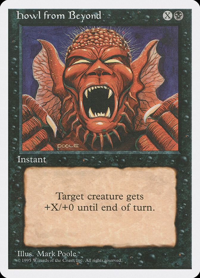 Howl from Beyond, Fourth edition Card Art
