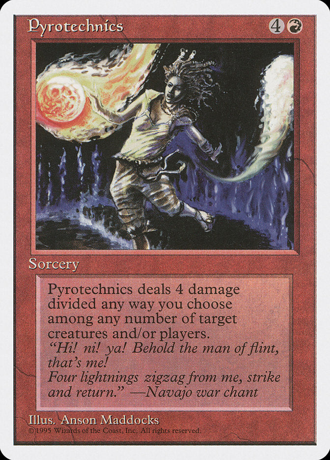 Pyrotechnics, Fourth edition Card Art