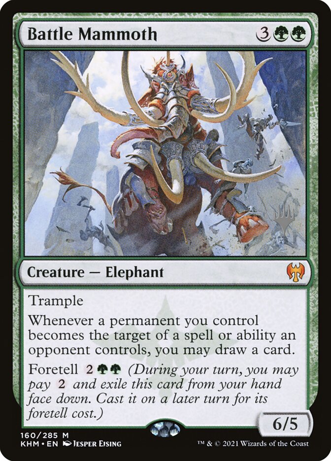 Battle Mammoth, Kaldheim promos Card Art