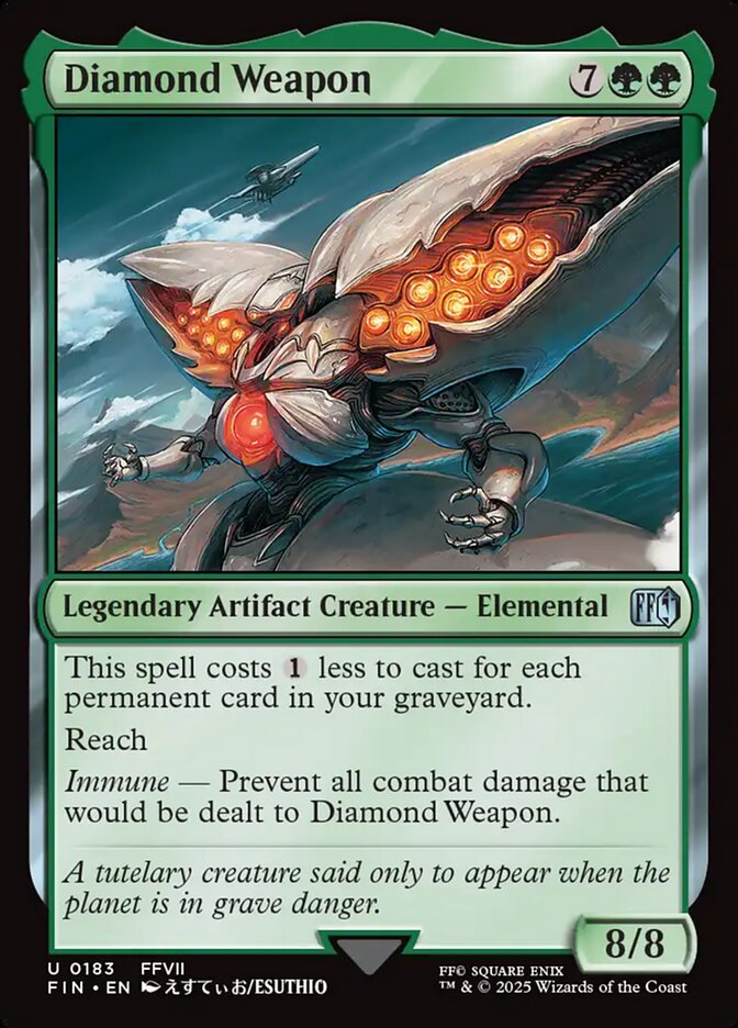 Diamond Weapon, Final fantasy Card Art