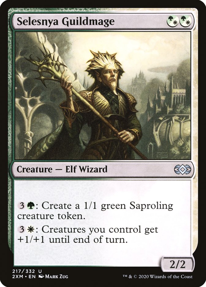 Selesnya Guildmage, Double masters Card Art