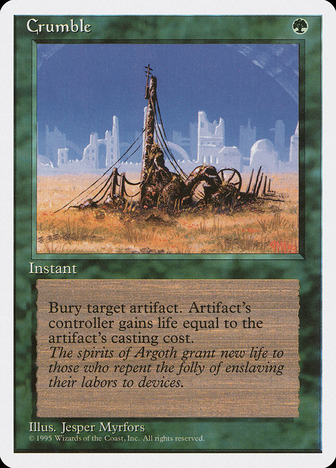 Crumble, Fourth edition Card Art