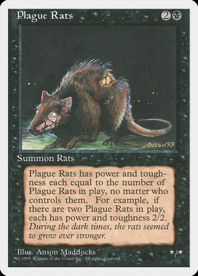 Plague Rats, Fourth edition Card Art