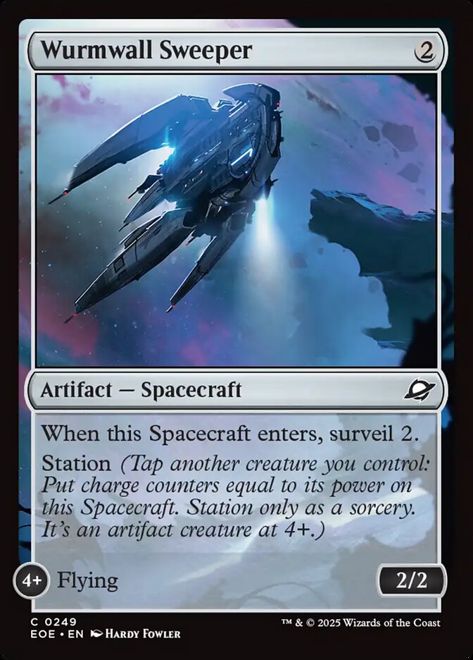 Wurmwall Sweeper, Edge of eternities Card Art