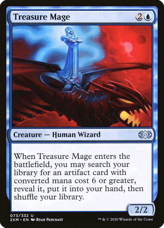 Treasure Mage, Double masters Card Art