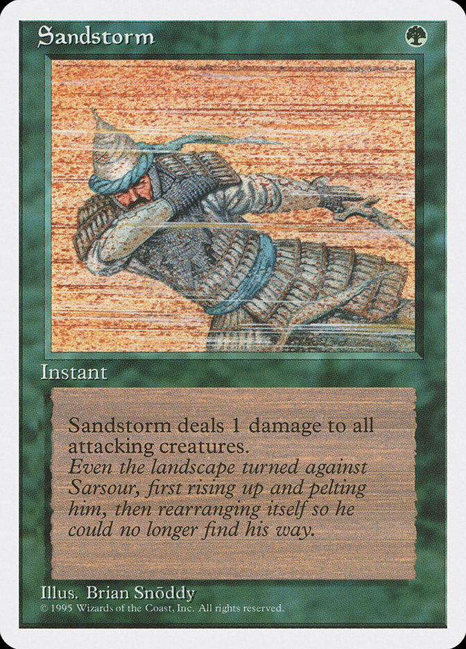 Sandstorm, Fourth edition Card Art