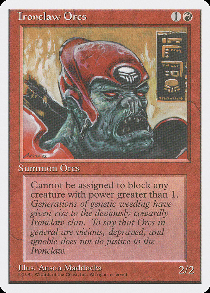 Ironclaw Orcs, Fourth edition Card Art