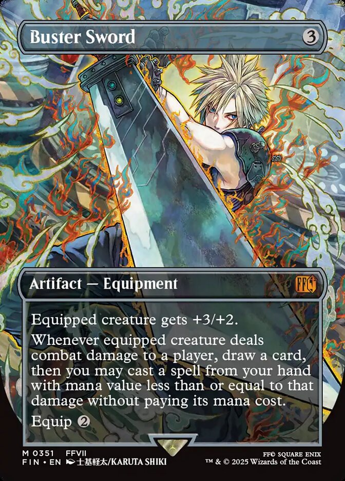 Buster Sword, Final fantasy Card Art