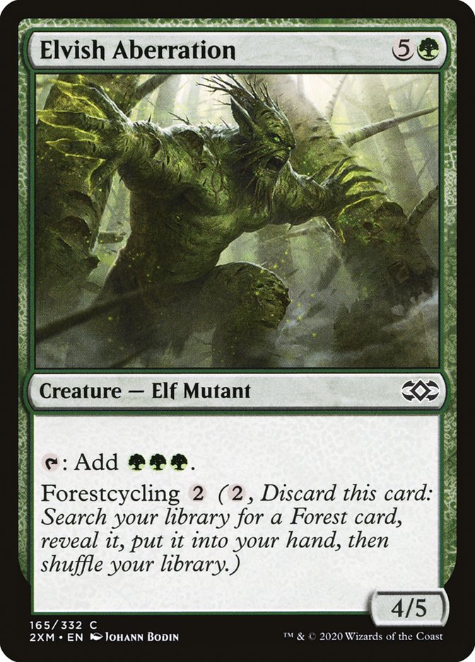 Elvish Aberration, Double masters Card Art