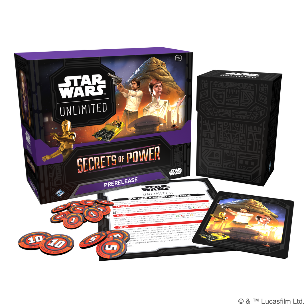 Star Wars: Unlimited - Secrets of Power - Prerelease kit (SKICKAS EJ, ENDAST FÖR DELTAGARE PÅ VÅRAN PRE-RELEASE)