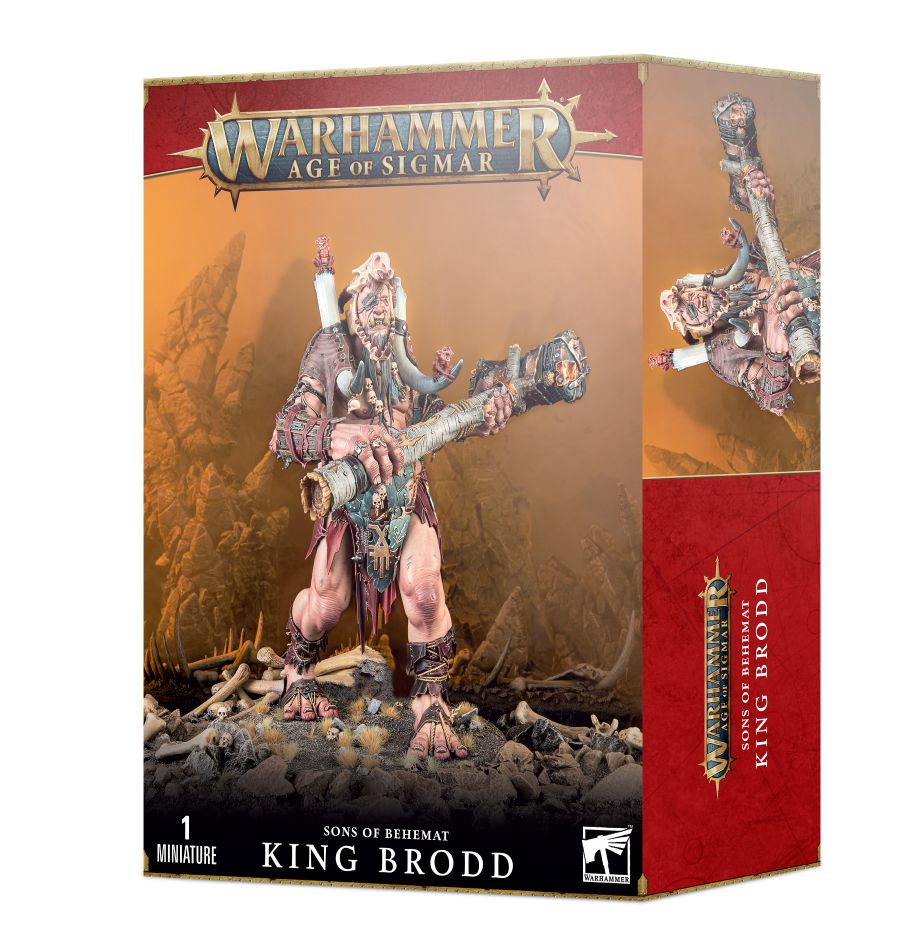 【未開封】Warhammer King Brodd ミニチュア Warhammer: Age of Sigmar - Sons Of Behemat - King Brodd – Manatorsk