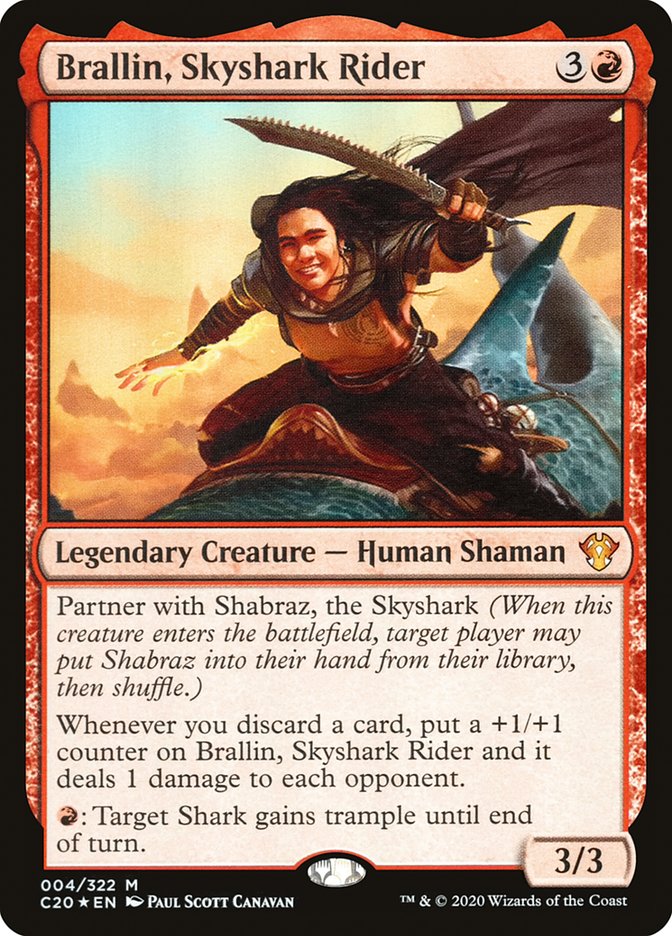 Brallin, Skyshark Rider - Foil