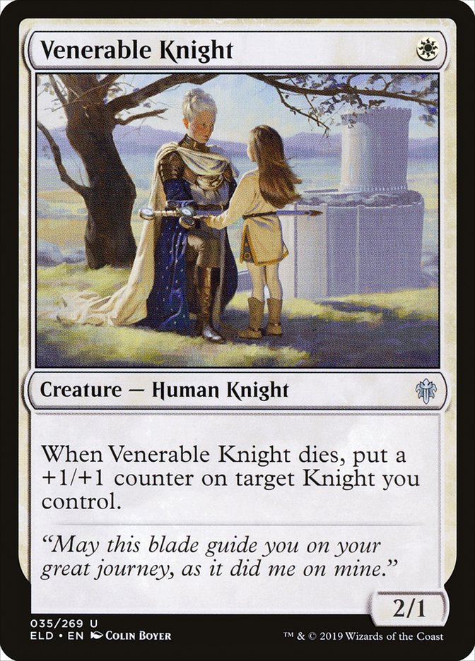 Venerable Knight, Throne of eldraine Card Art