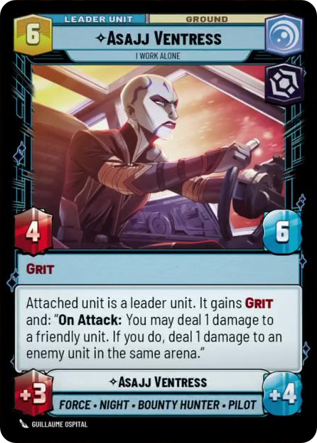 Asajj Ventress, I Work Alone, Jump to Lightspeed Card Art