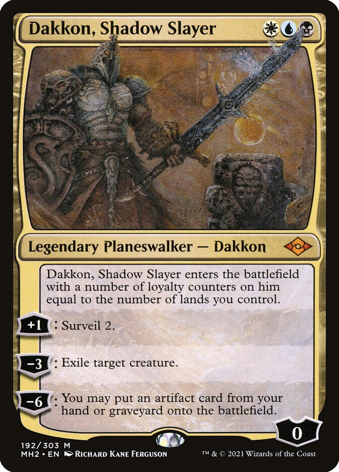 Dakkon, Shadow Slayer, Modern horizons 2 Card Art