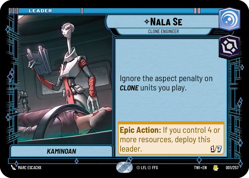 Nala Se, Clone Engineer, Twilight of the Republic Card Art