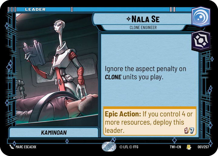 Nala Se, Clone Engineer, Twilight of the Republic Card Art