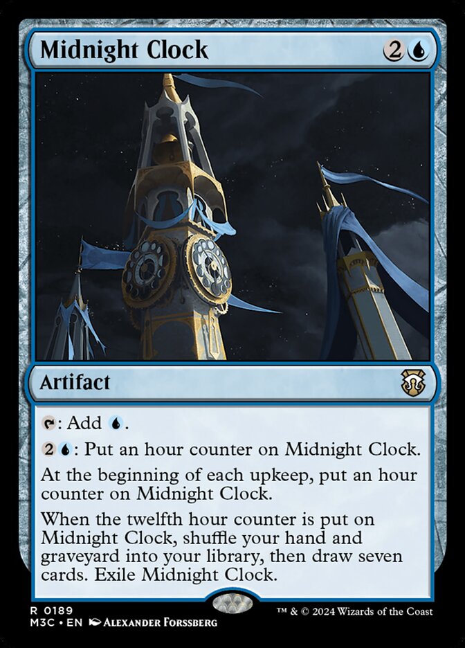 Midnight Clock, Modern horizons 3 commander Card Art