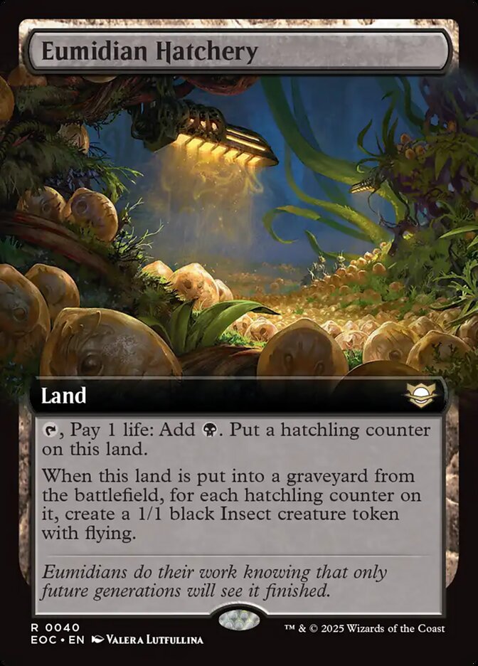 Eumidian Hatchery, Edge of eternities commander Card Art