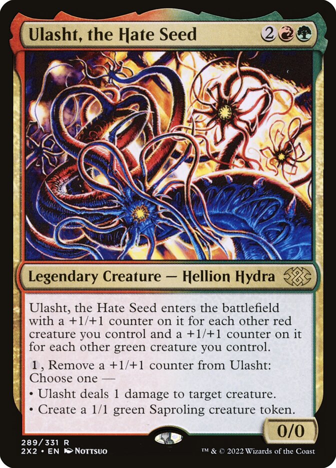 Ulasht, the Hate Seed, Double masters 2022 Card Art