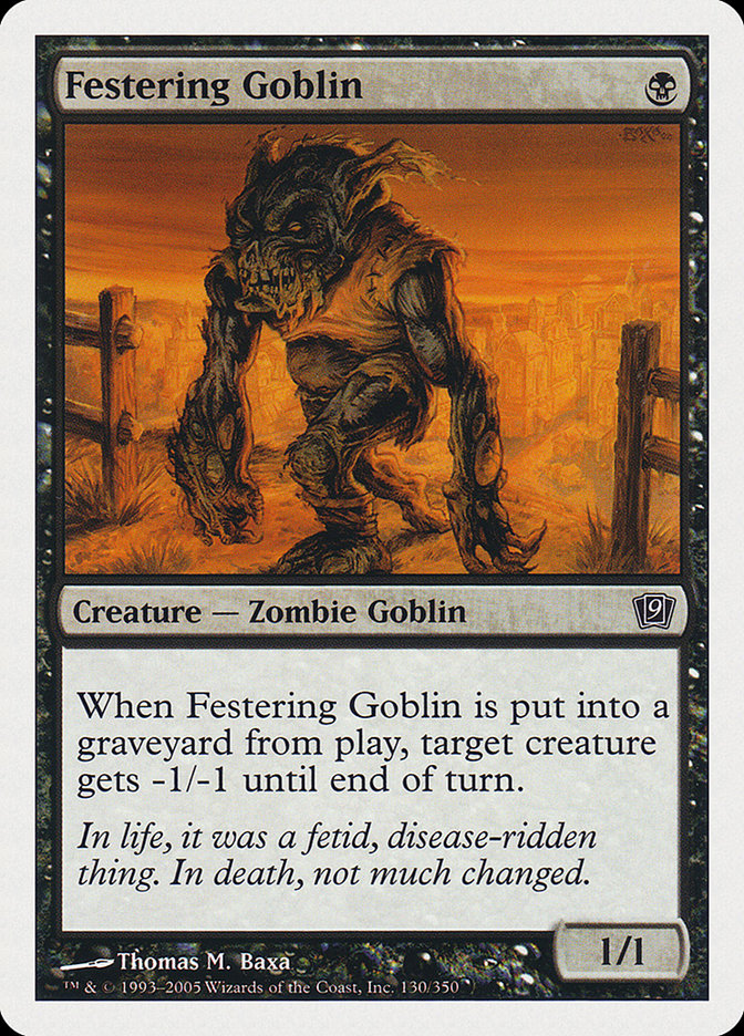 Festering Goblin, Ninth edition Card Art
