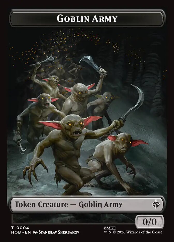 Goblin Army, The Hobbit Tokens Card Art