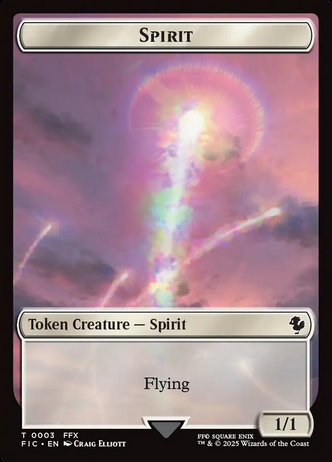 Spirit, Final fantasy commander tokens Card Art