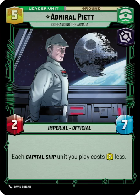 Admiral Piett, Commanding the Armada, Jump to Lightspeed Card Art