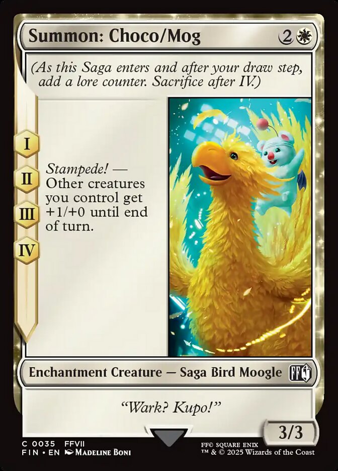 Summon: Choco/Mog, Final fantasy Card Art