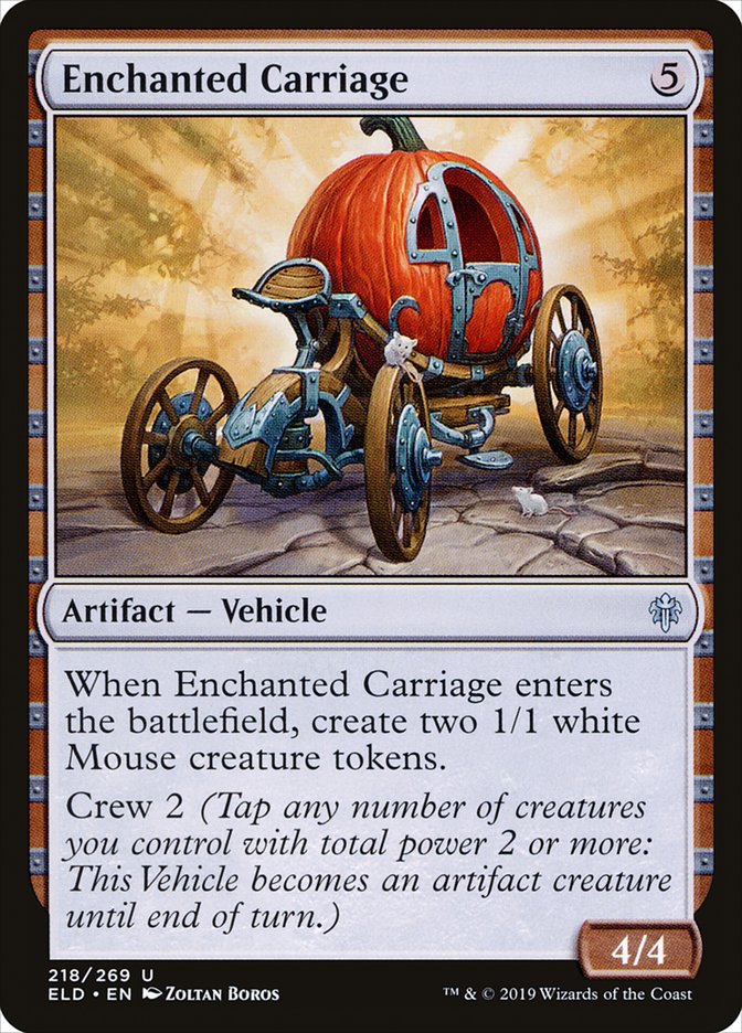 Enchanted Carriage, Throne of eldraine Card Art