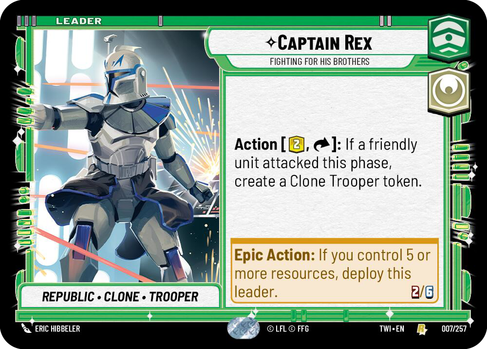 Captain Rex, Fighting For His Brothers, Twilight of the Republic Card Art
