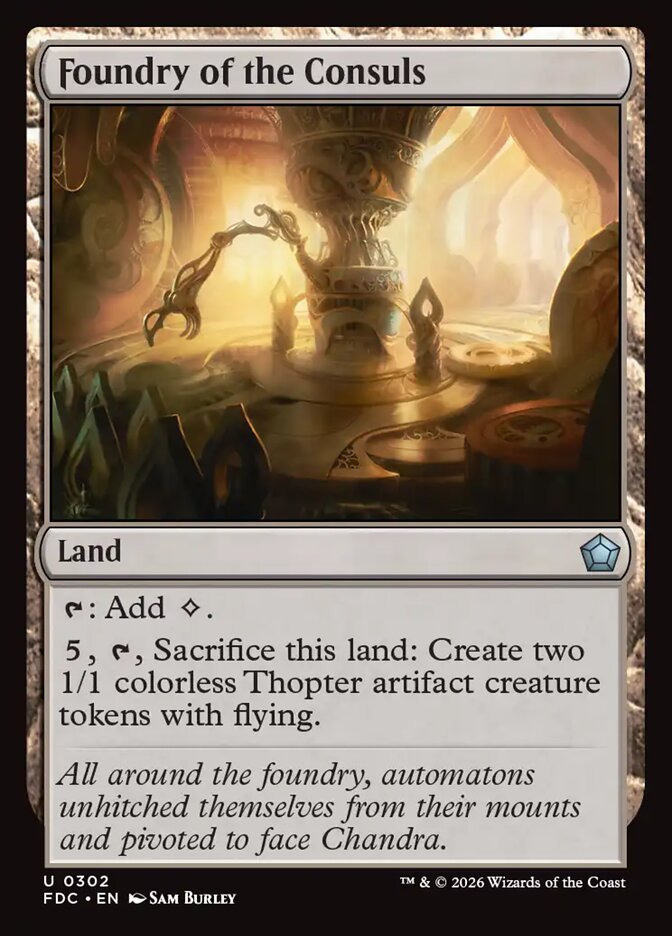 Foundry of the Consuls, Foundations Commander Card Art